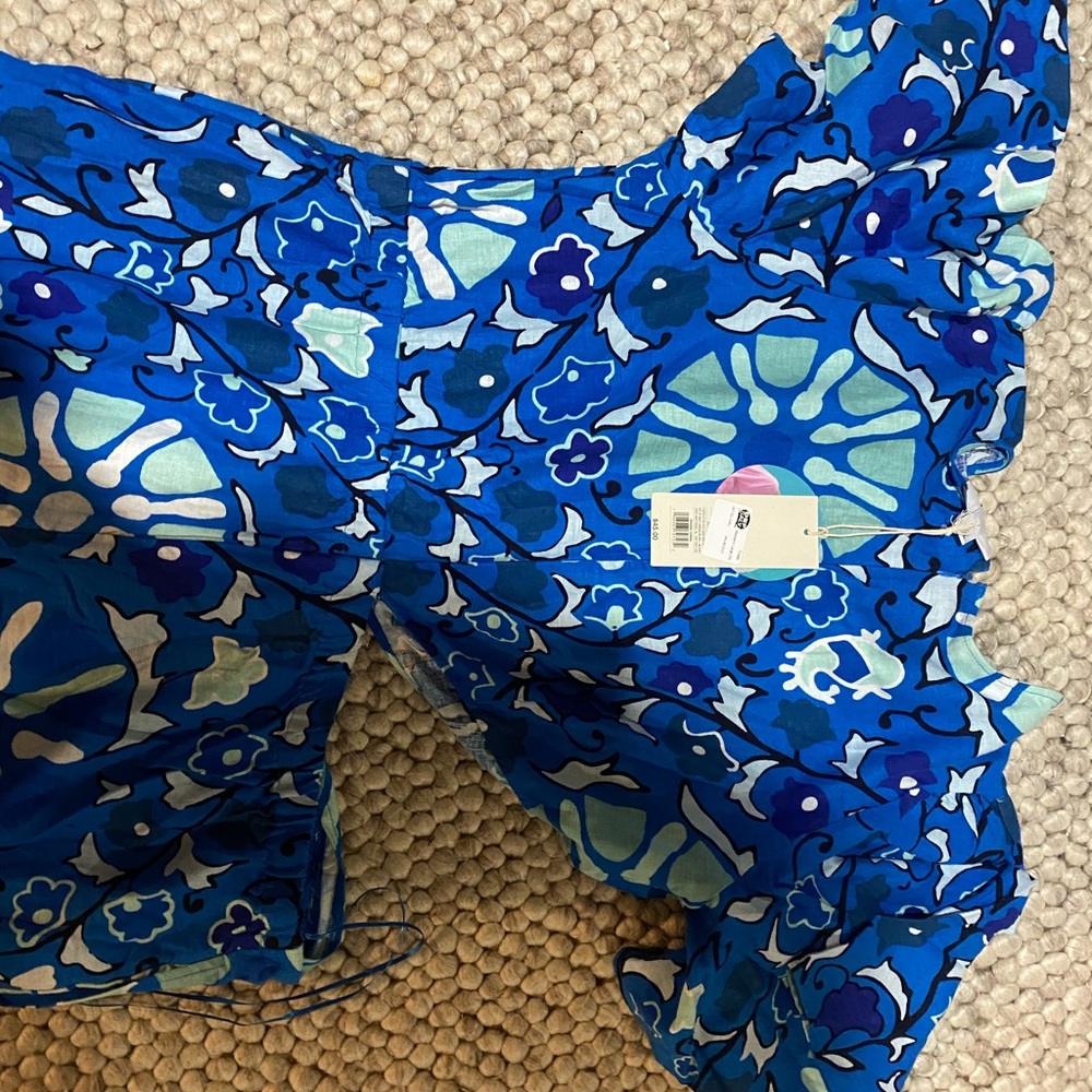Target Blue Patterned Jumpsuit - Picture 3 of 3